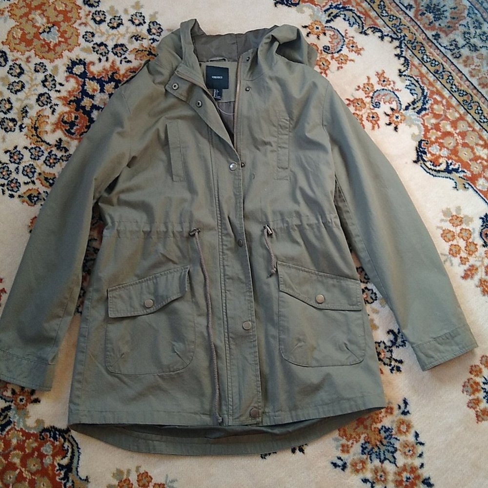 Women's Olive Green Military Style Jacket